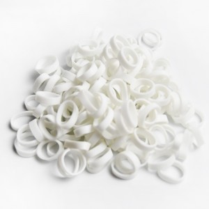 โรงงานที่กำหนดเองขายส่งสีขาวยืดหยุ่นสูงต่อต้านริ้วรอยสายเคเบิลข้อมูลสายรัด